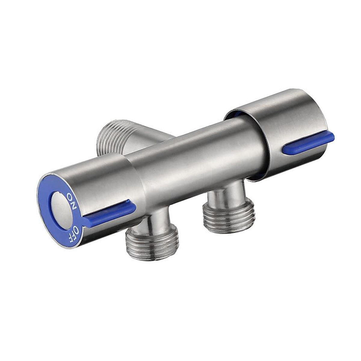 厂家热销304不锈钢双控角阀马桶伴侣分水器一进两出dn15三通角阀