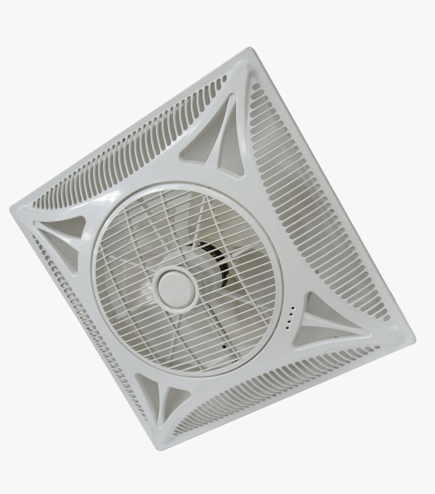 供应天花板风扇14寸600x600mm集成吊顶嵌入式顶扇遥控循环顶吸扇