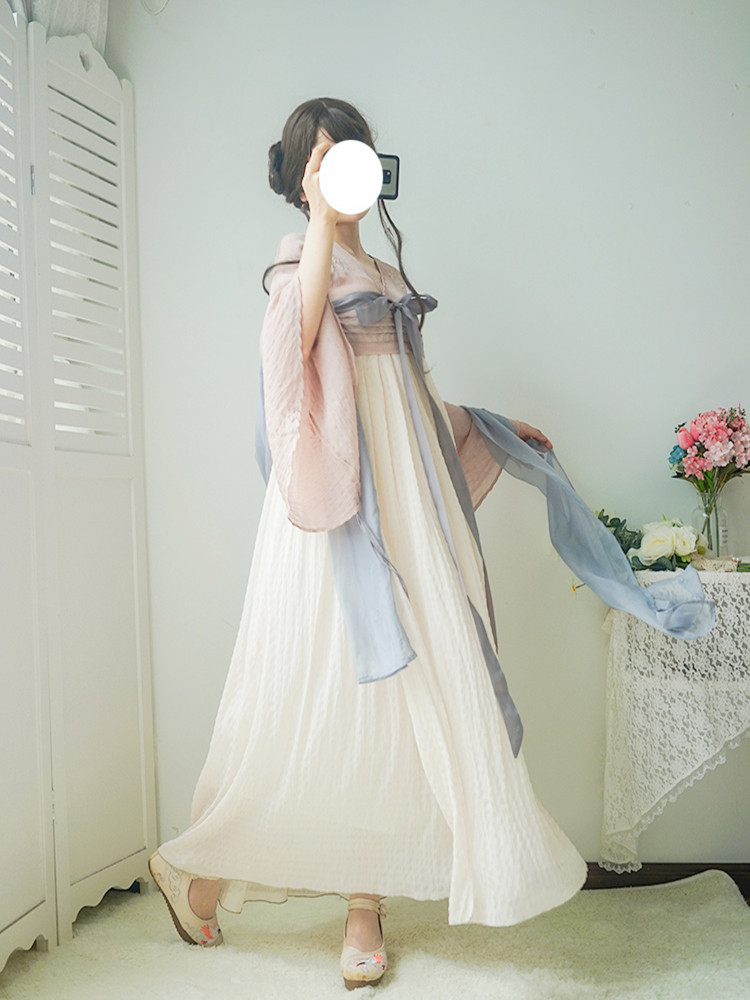 川黛 绮罗香/竹枝词 国风少女汉元素齐胸襦连衣裙