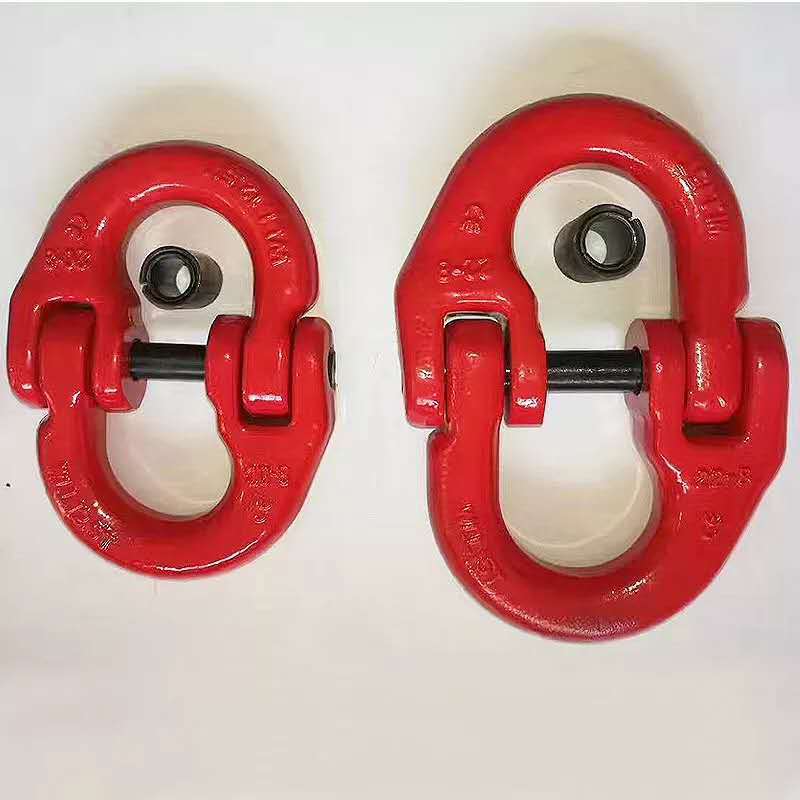 厂销合金钢连接扣,双环扣,链条卸扣,蝴蝶扣 链条接头5.4吨