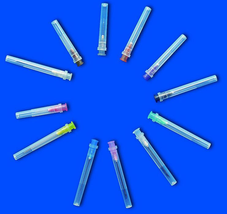 06成交0个无菌注射针头一次性医用采血放血针头批发 三棱注射针厂家