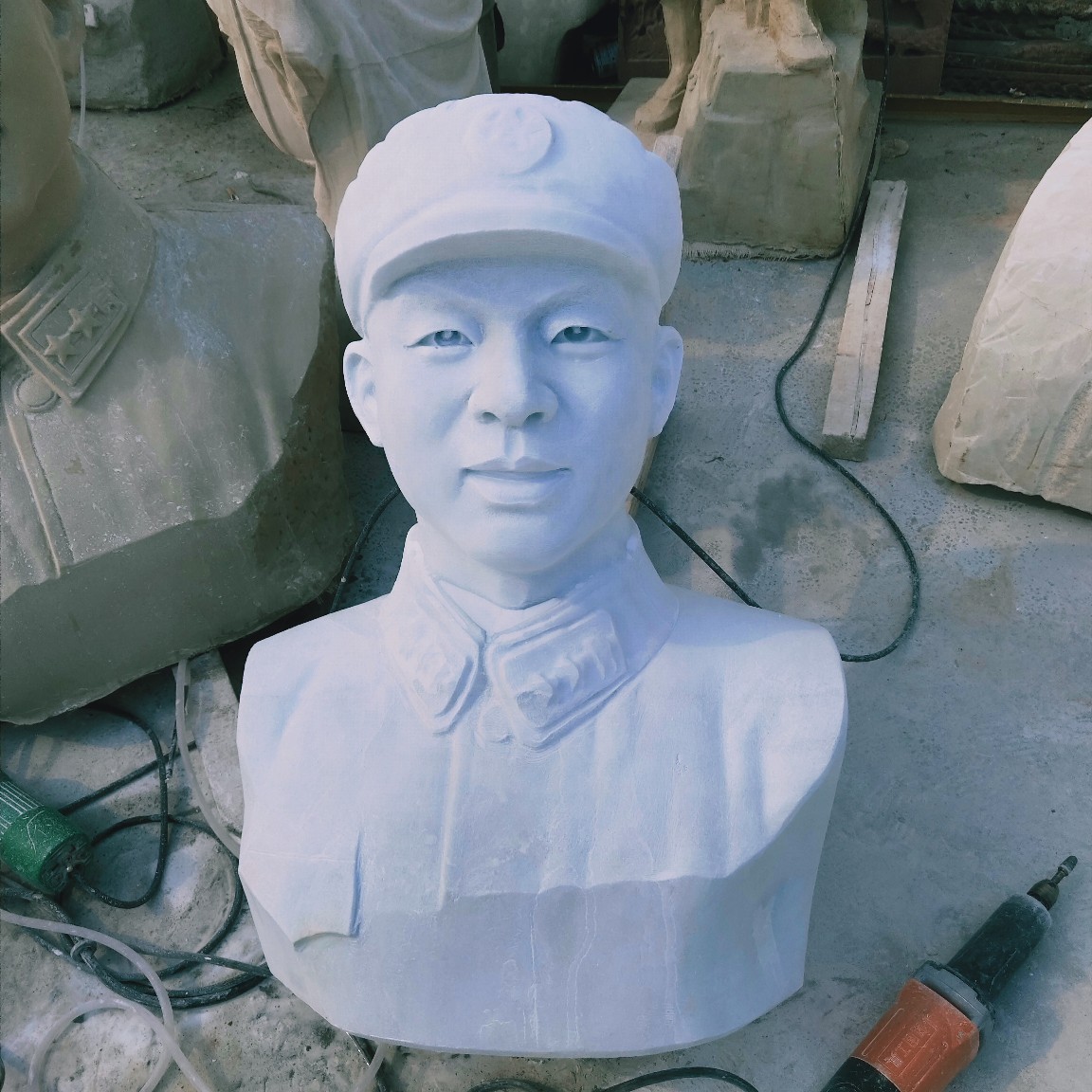 石雕头像雕像校园雕刻名人雷锋爱因斯坦人物肖像模型头像雕塑摆件
