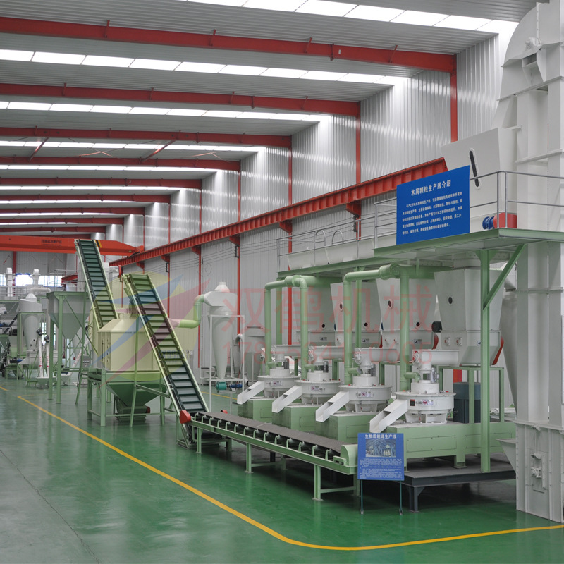 时产1-5吨的牧草秸秆饲料颗粒机 牛羊饲料生产线山东双鹤免费设计