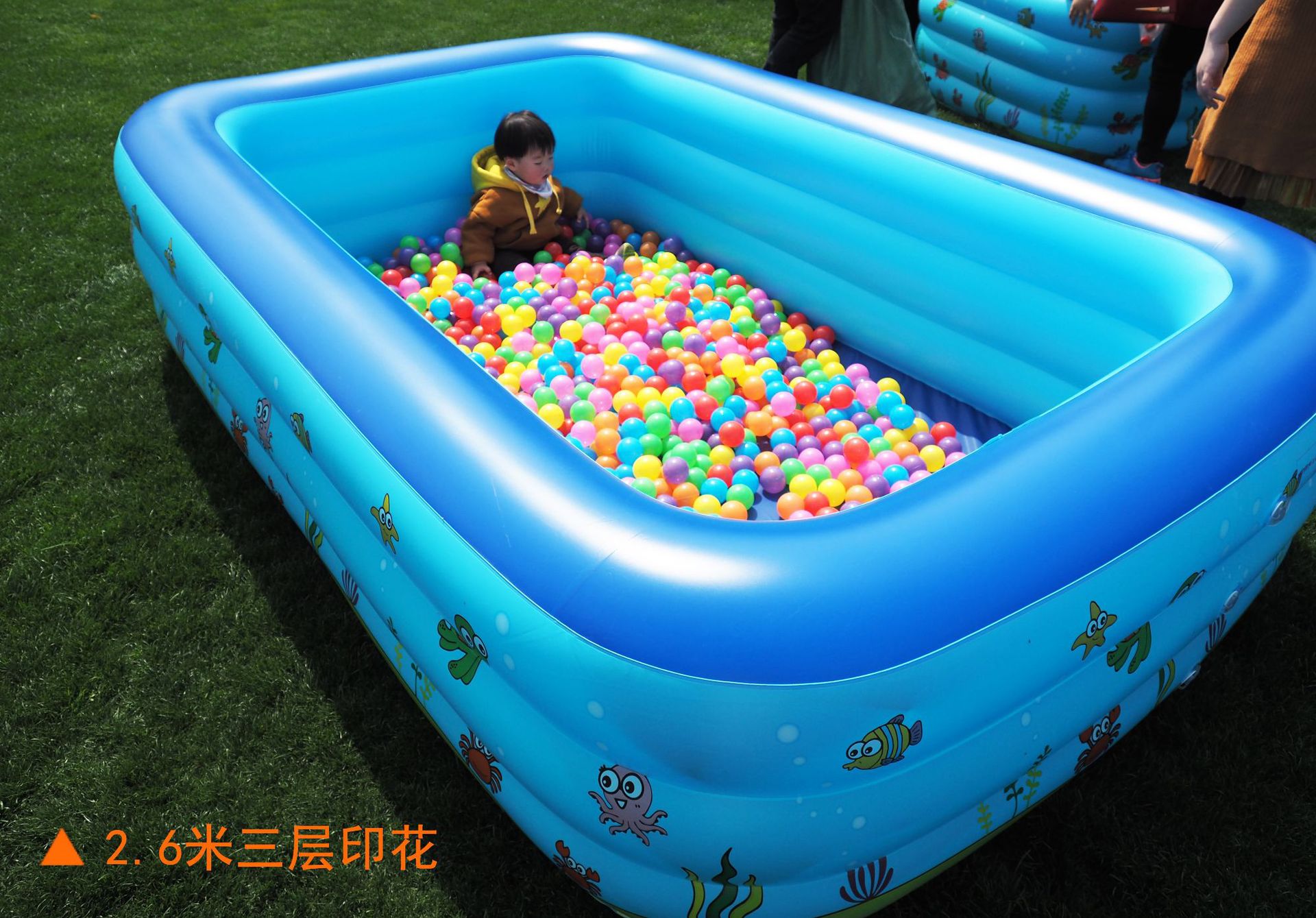 盈泰家庭大型婴幼儿游泳池婴幼儿童加厚超大充气海洋球池洗澡浴池