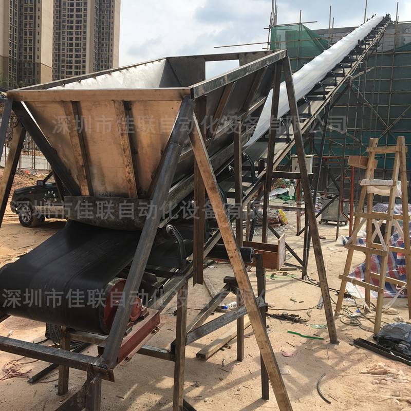 建筑工地土方输送带_水泥沙子传送带_运土方传输带