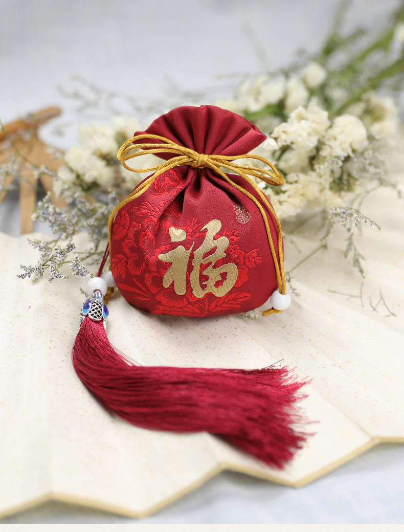 福袋七夕情人节礼物古风荷包高档中国风香囊锦囊袋流苏随身车挂件