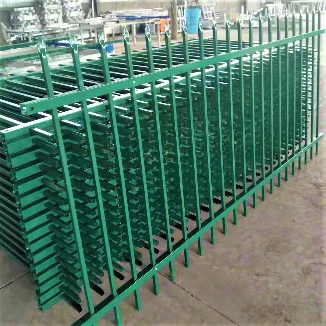 上海锌钢围栏厂家小区绿化厂区草坪铁艺围墙隔离栏园区护栏道路