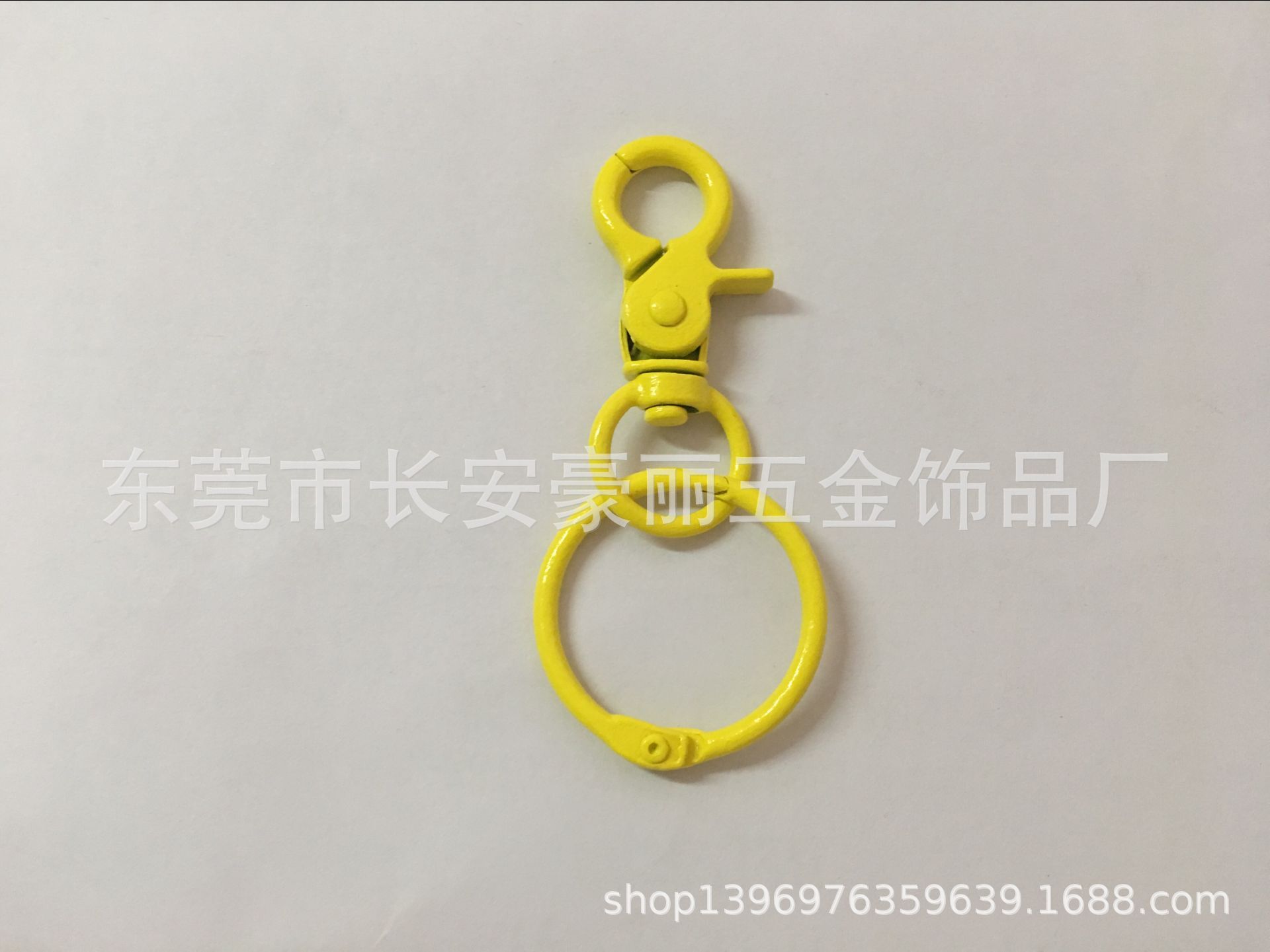 21 Color Paint Snap Hook plus Circlip Flat Ring Paint Keychain Spring Keychain Color Lobster Buckle