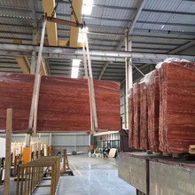 现代简约红洞石 厂家供应大理石大板 台面板 大理石规格板定切