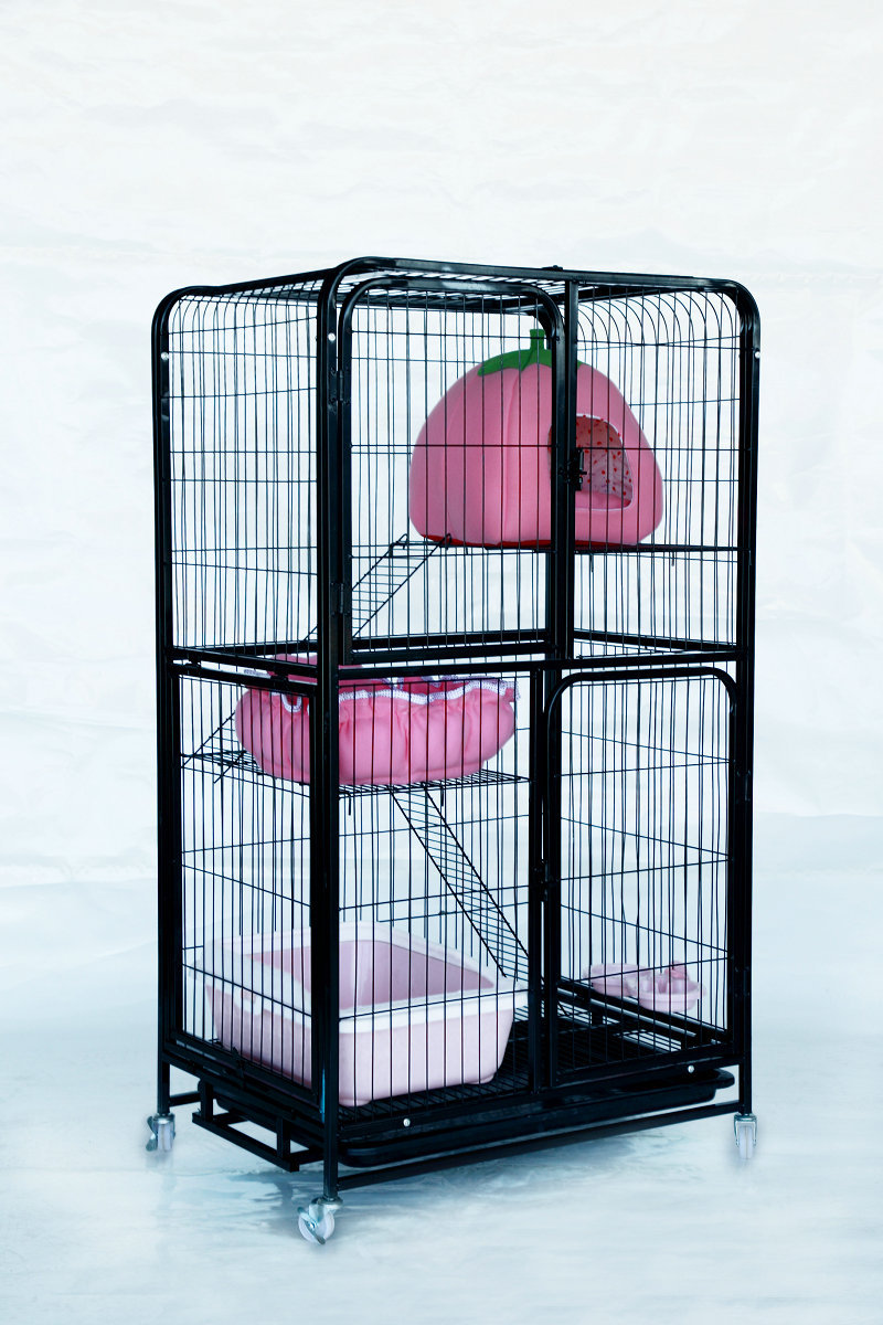 厂家批发 双层猫笼子 三层大号猫别墅 宠物猫舍 四层宠物大型猫笼