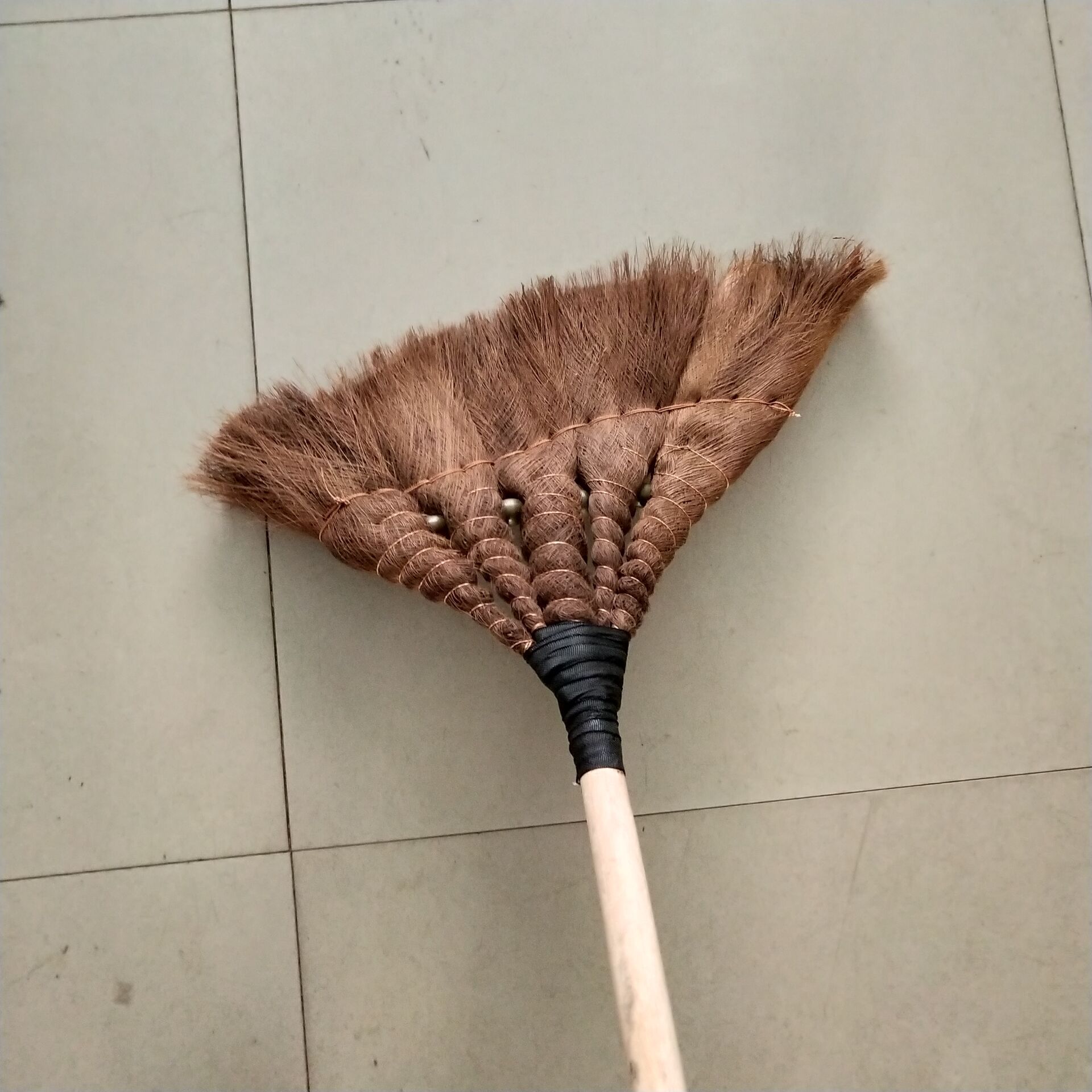 棕毛扫把鬃毛扫把单个棕扫把 手工编软毛扫把地板扫帚家用扫把