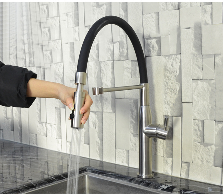 开平工厂直销 厨房冷热混合出水口 抽拉式水龙头水槽 冷热水龙头