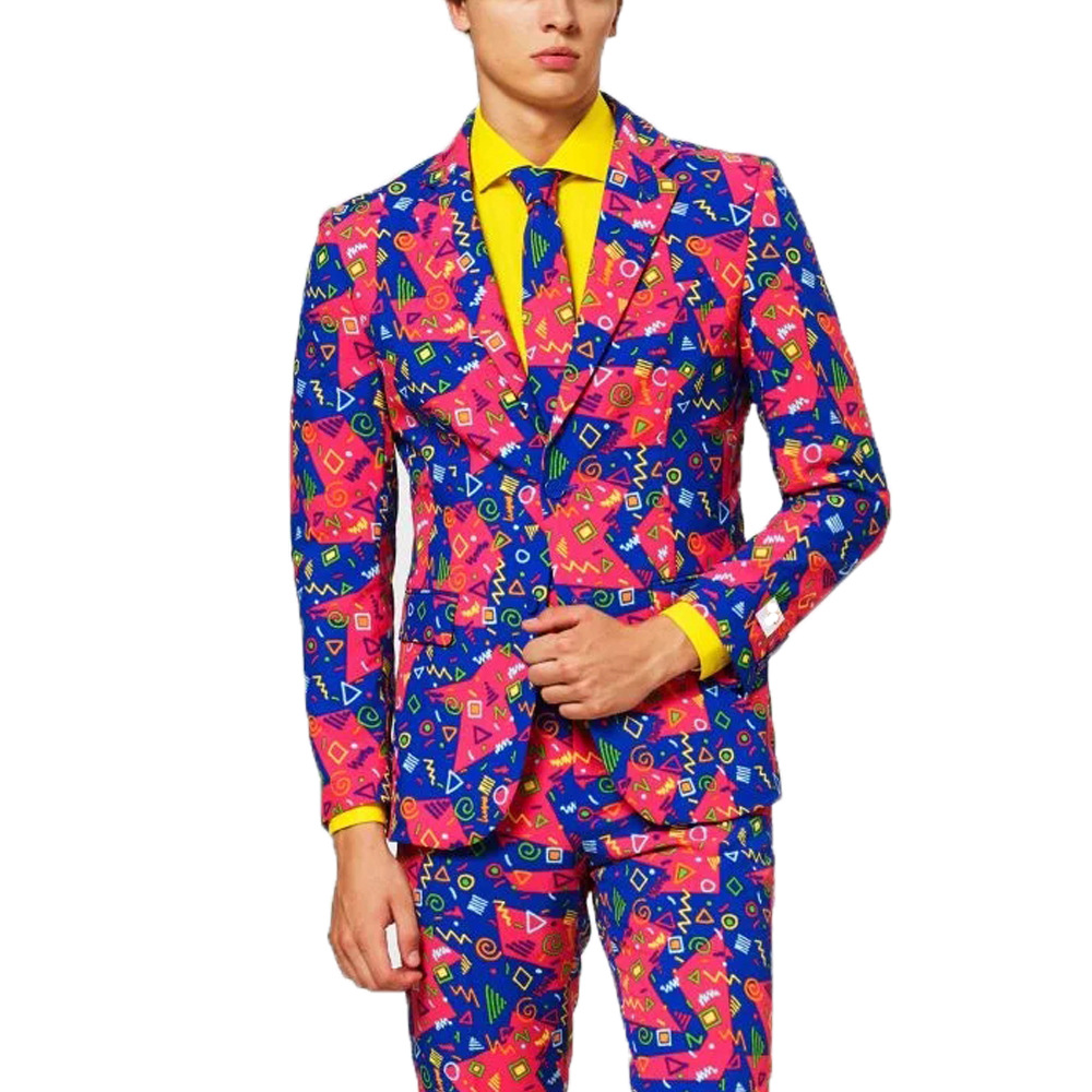 个性男士花西装