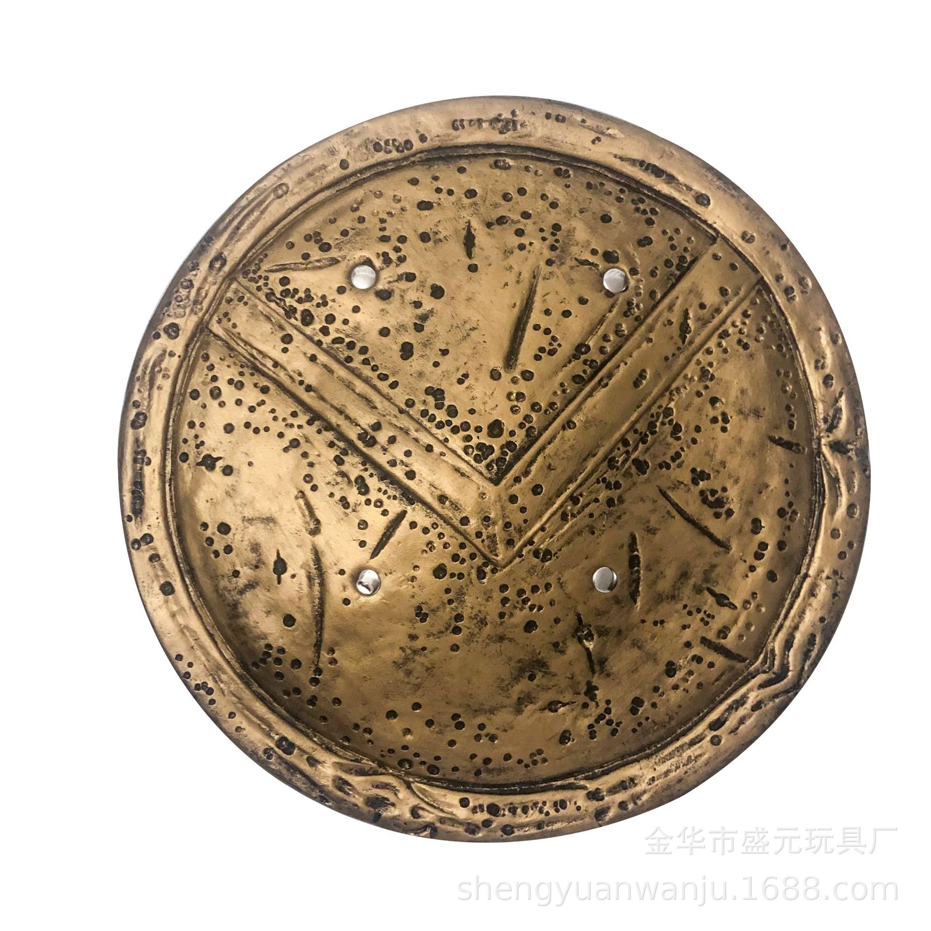 新款斯巴达盾牌黑暗之魂勇士盾牌装饰pu儿童玩具模型旅游景点批发
