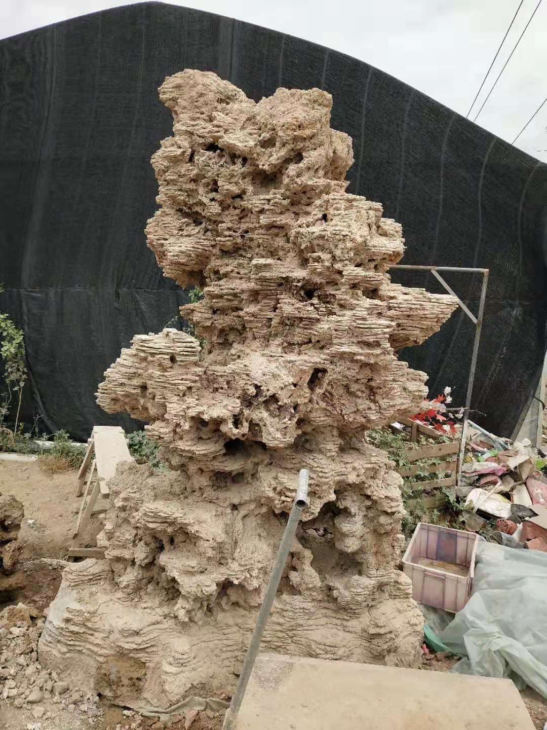 批发人工雕刻上水石假山 别墅小院摆放假山 室内外庭院小假山