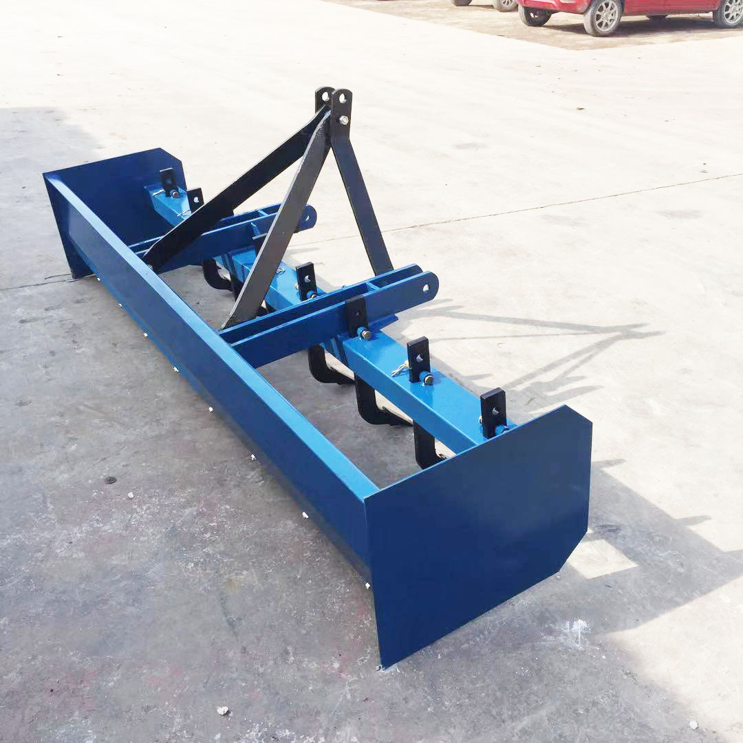 四轮后悬挂好质量农用箱式平地机 农田土壤整平机械箱式平地机