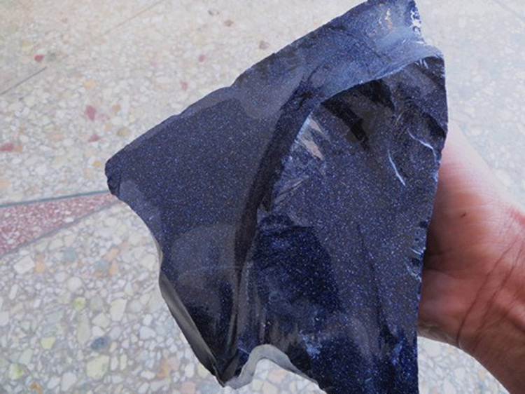 天然金蓝砂石原石原料 矿物标本原石摆件蓝砂石雕刻珠料大块原石