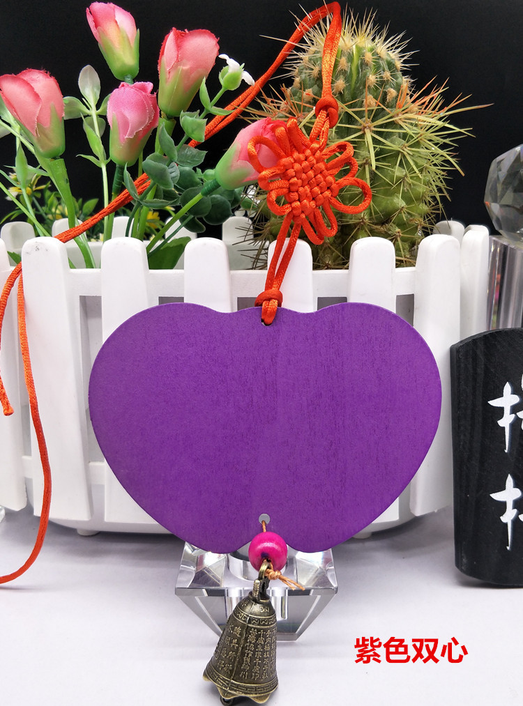 紫色双心铃铛