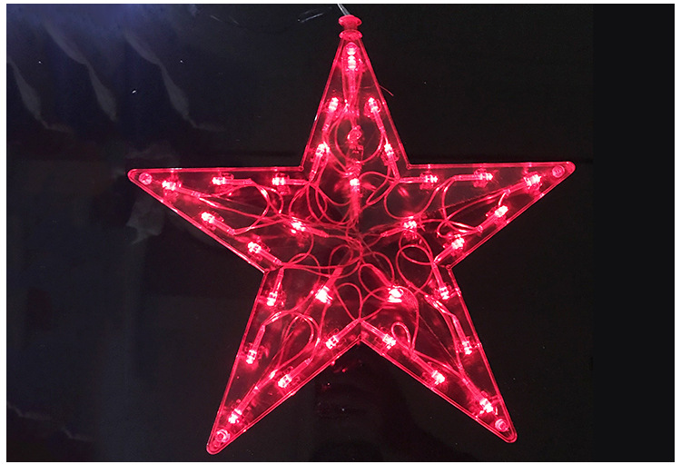 户外五星发光星星灯节庆装饰迎春灯饰挂件工程亮化灯霓虹灯