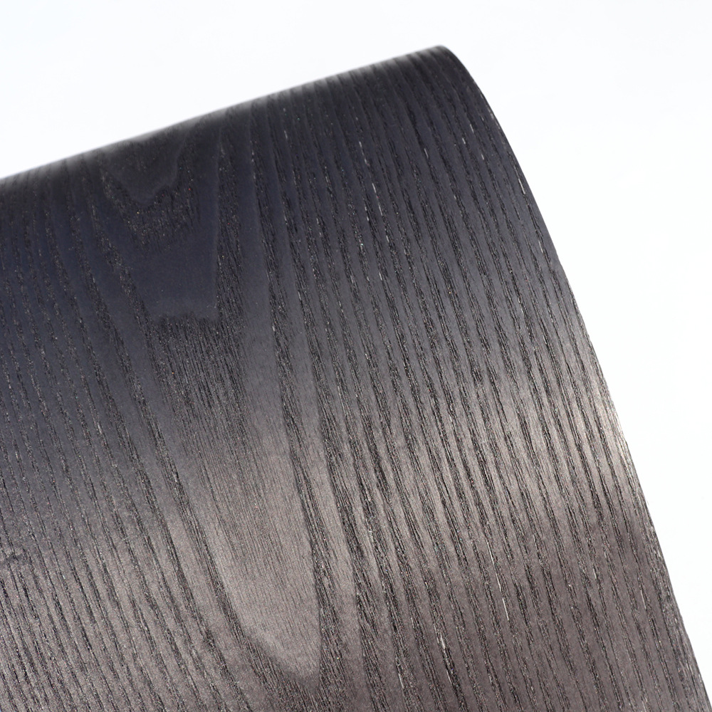 手摸的凹凸触感 白蜡染色花纹 天然黑橡木皮