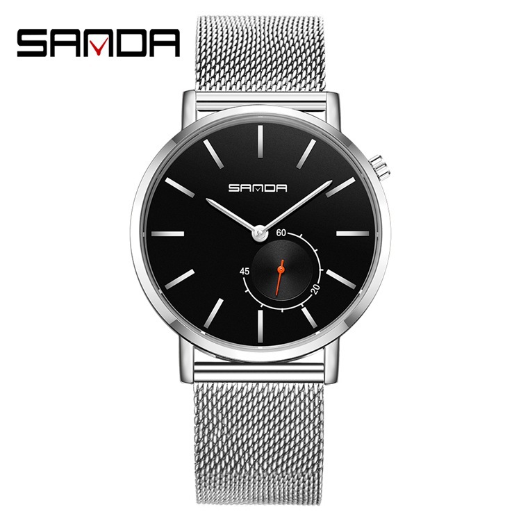 sanda三达1029外男士绅士男手表生活水男士手表