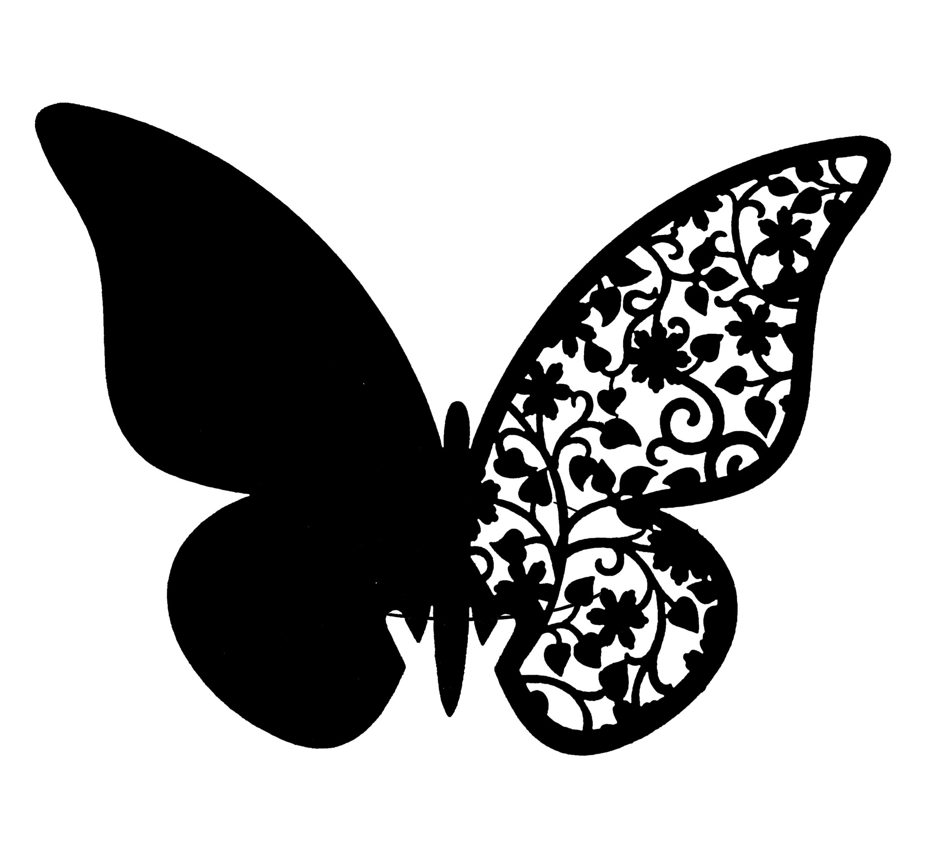 速卖通情人节装饰卡片 立体蝴蝶激光镂空杯卡 爱心席位卡墙贴批发