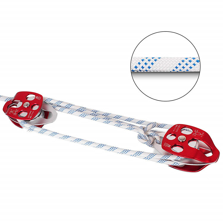 滑轮组合 双滑轮动力组合 攀岩硬件套件 省力上升组合滑轮上升器