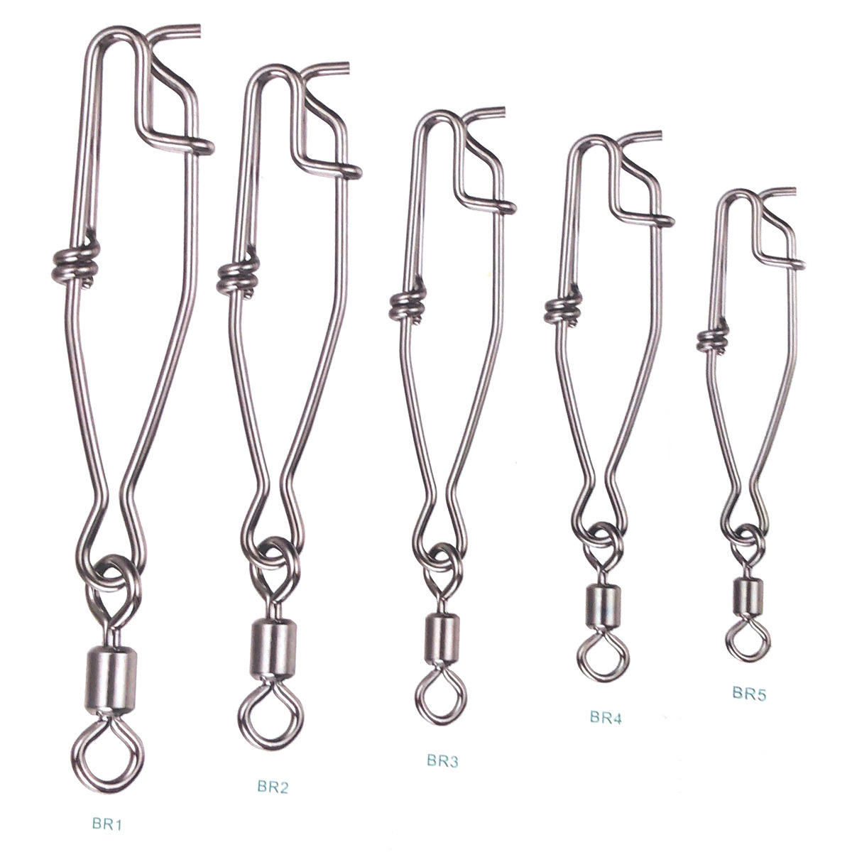 跨境水底鱼枪射鱼as4延绳钓b款别针 美式转环自动挂扣尼龙绳配件