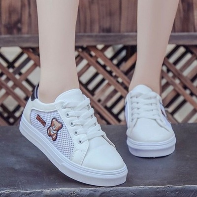 夏季小白鞋女2020新款韩版百搭学生透气运动网面镂空网鞋白鞋女鞋