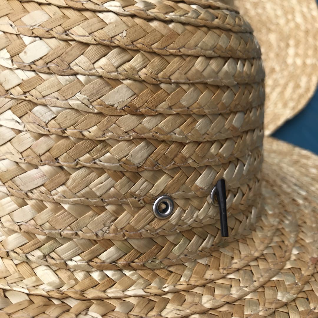 农民草帽农家草编织遮阳劳保大沿原色麦秆帽户外广告草帽厂家批发