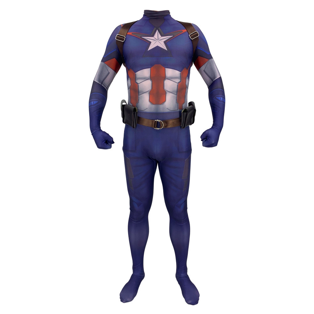 复仇者联盟4美国队长动漫服装成人美队服装儿童美国队长cosplay服