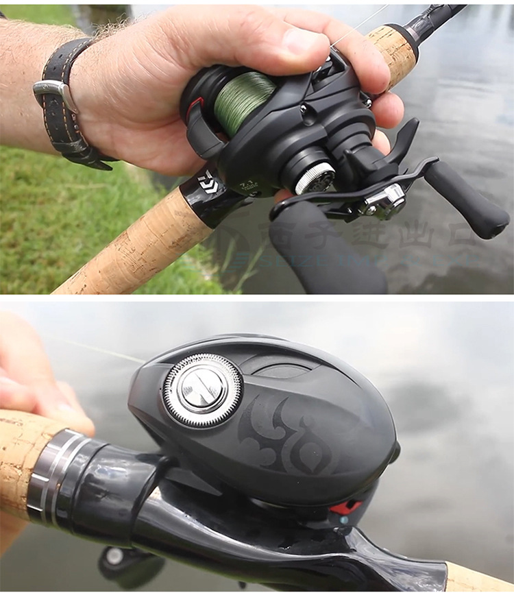 19款达瓦黑蜘蛛水滴轮超远投tatula金属路亚轮雷强渔轮远投滴水轮