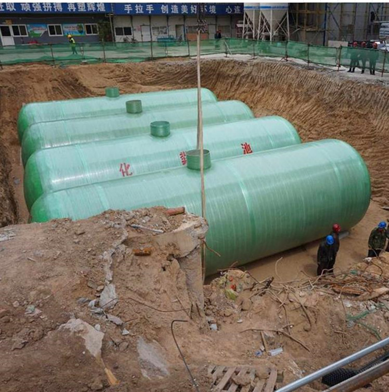 玻璃钢三格化粪池 三级地埋式成品化粪池 小型环保化粪池 隔油池