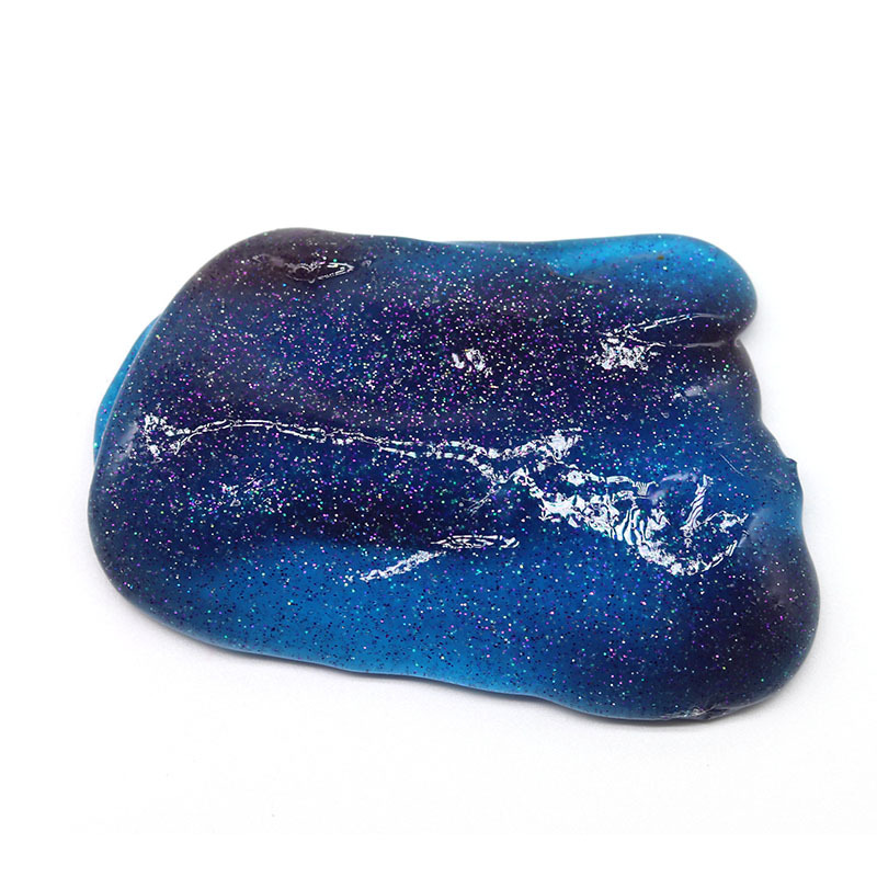 slime史莱姆星际星空色炫彩水晶泥减压发泄泥戳戳泥无硼砂果冻泥