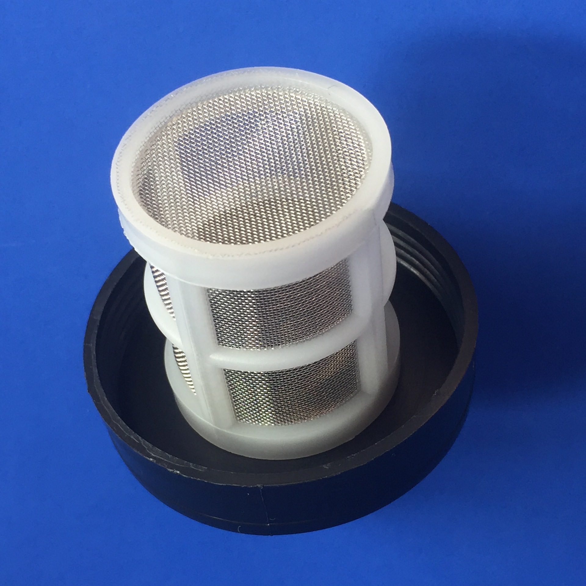 农用喷雾器配件隔膜泵过滤网吸水滤网双层大号黑色滤网内嵌螺丝