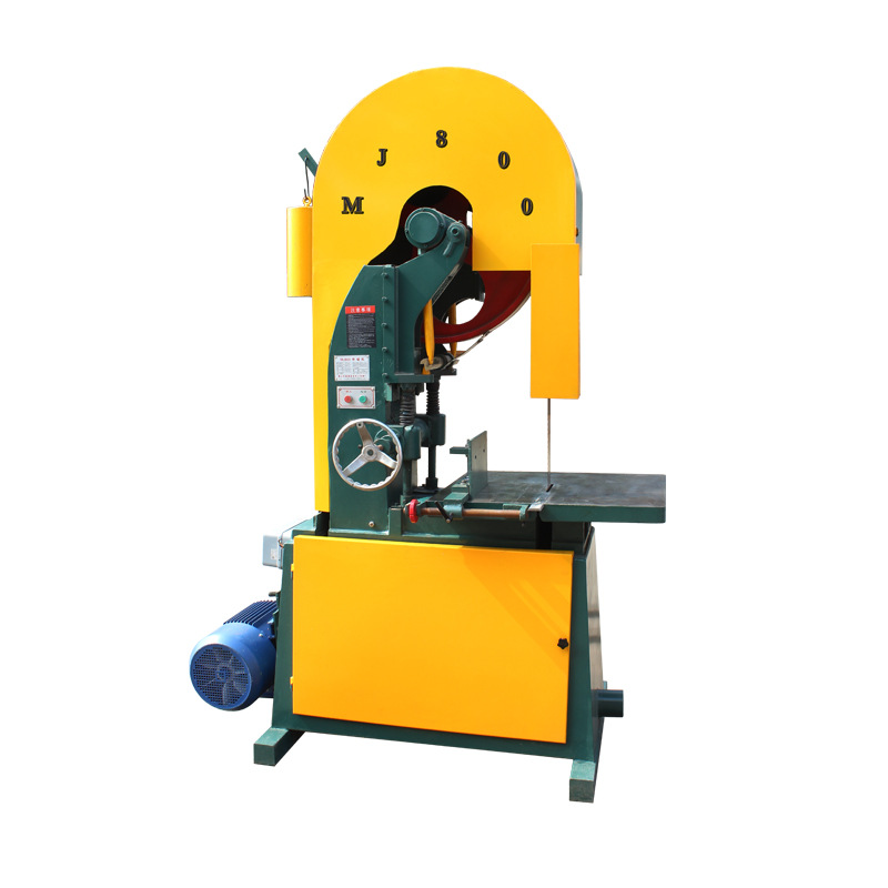 木工带锯机重型开料锯mj800皮带锯机立式锯床圆木开料机 硬木开料