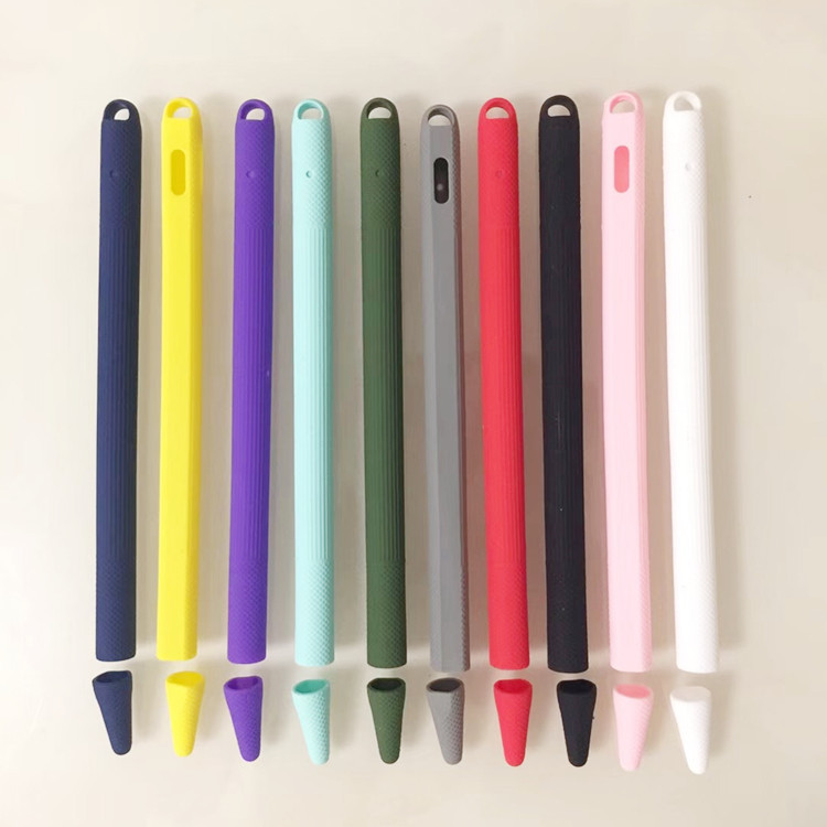 适用苹果笔二代applepencil12硅胶保护套防滑防摔笔帽手写笔套