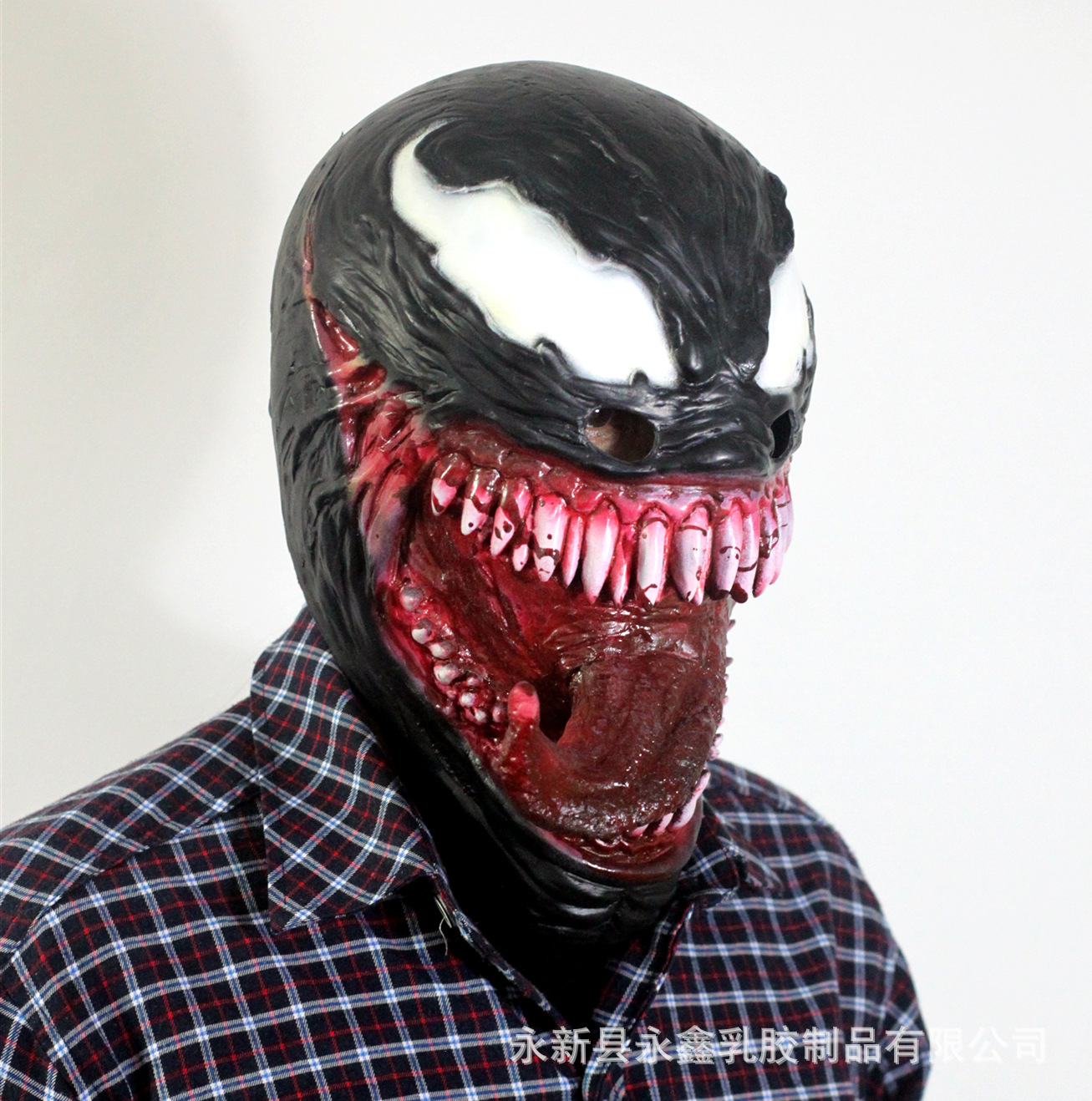 毒液面具漫威周边venom万圣节恐怖装扮乳胶头套厂家批发跨境热销