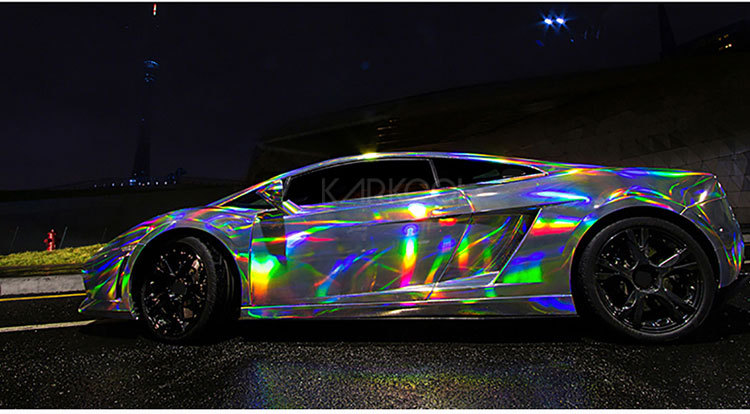 镭射膜 汽车车身贴 pvc改色贴纸啶制 颜色diy设计 手机电脑通用