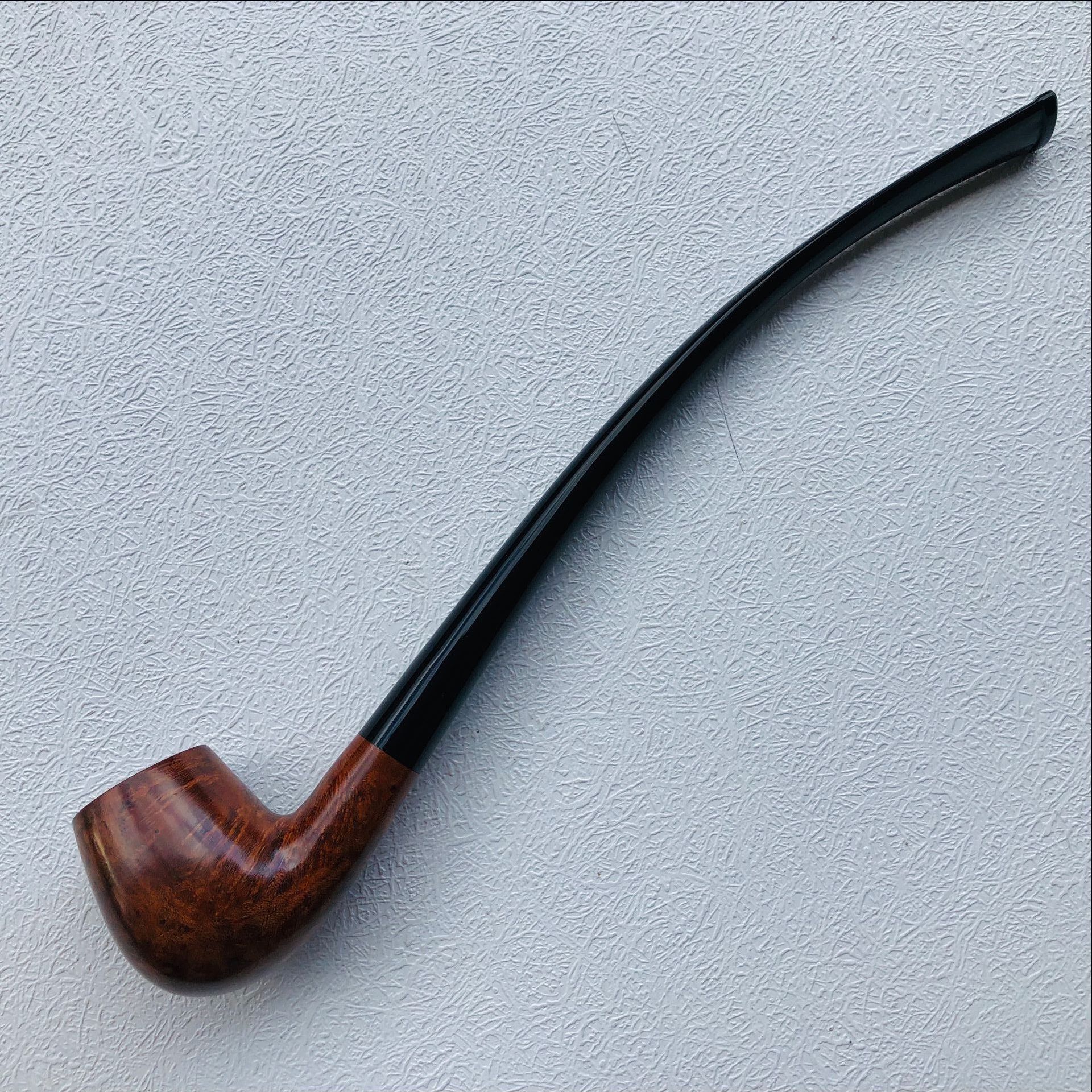 现货烟斗 石楠木烟斗 三森实木烟丝斗 9614个性超长阅读长杆烟斗