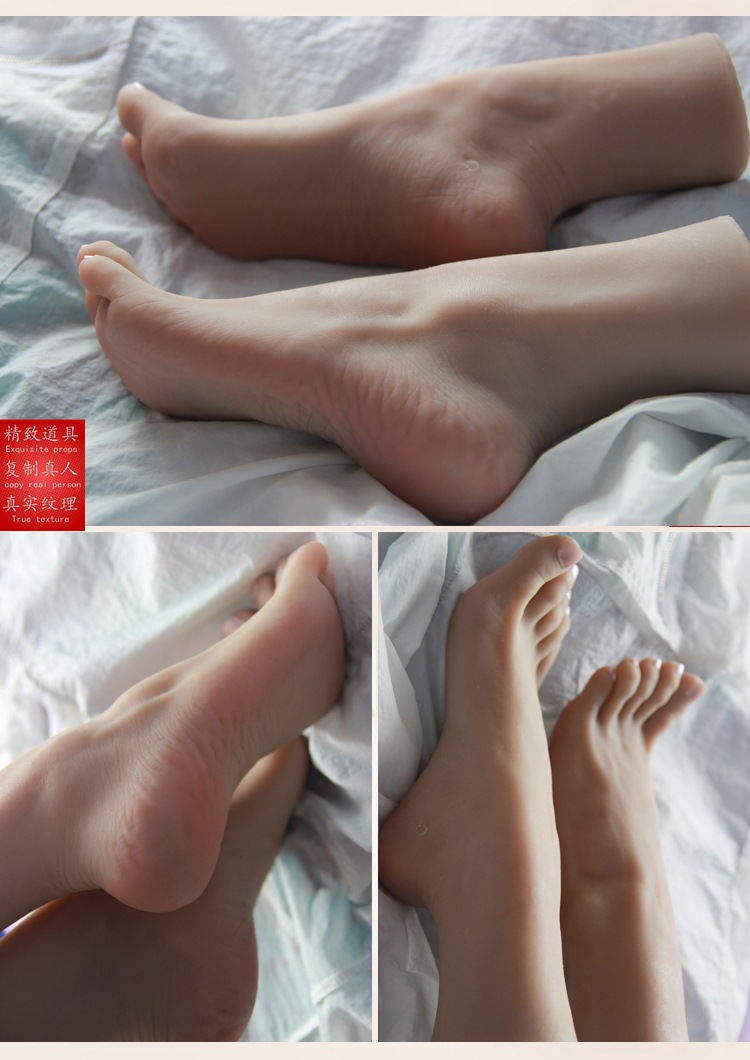 仿真足模真人模特道具模型硅胶倒模女脚模袜子道具丝袜拍照3713