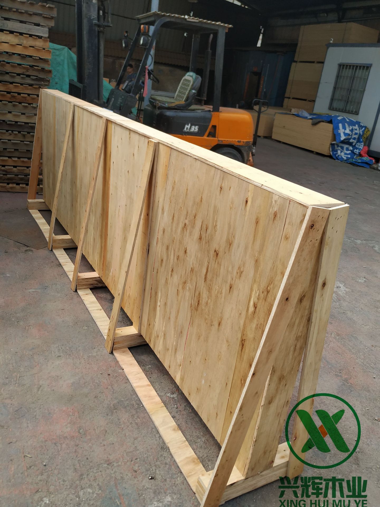 佛山厂家批发 玻璃包装易碎品三脚架夹板木箱 木质通用包装收纳箱