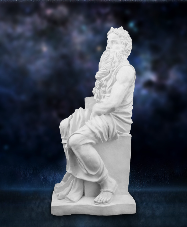 8米摩西石膏像大型素描美术写生教具 摩西全身像雕塑摆件