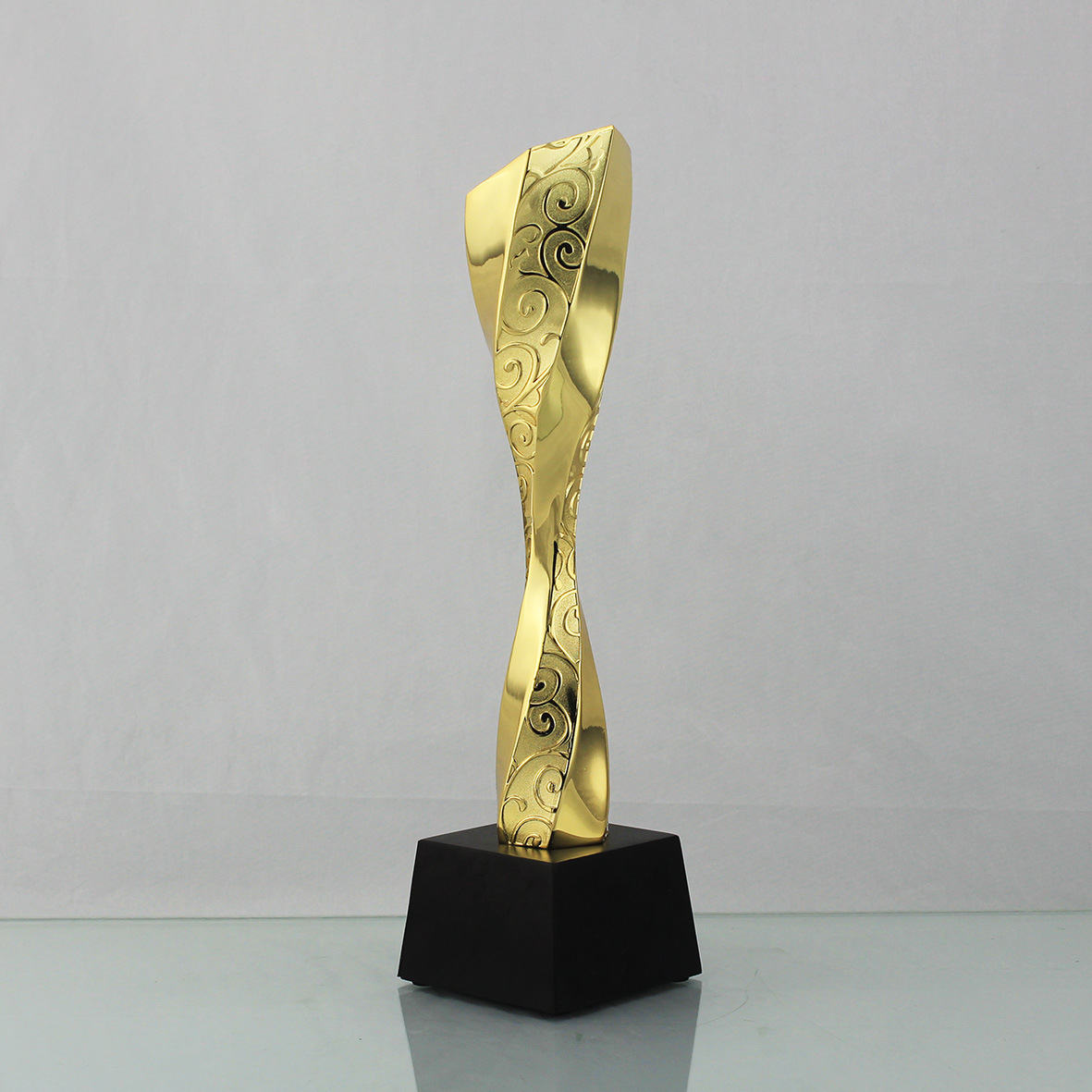 年终特惠金属小龙杯奖杯,节节高奖杯礼品,锌合金奖杯,镀金奖杯