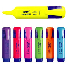 正品东洋彩色荧光笔 SP25荧光笔重点标记粗荧光笔水彩笔