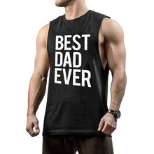 Amazon 2019运动锻炼休闲BEST DAD EVER肌肉潮流健身背心