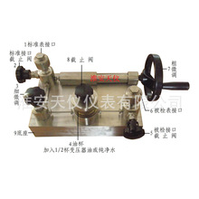 带细调手摇压力校准台 手摇泵压力表校验器 手动台式液压源压力泵
