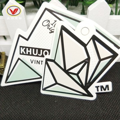 包邮异形吊牌定做特种纸双面彩色印刷不规则形状挂牌服装辅料定制