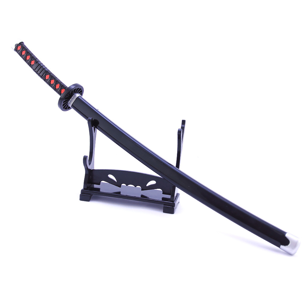 鬼灭之刃周边玩具手办 灶门炭治郎二代日轮刀合金模型摆件26cm