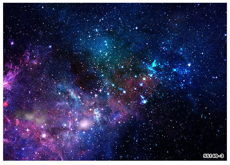 3d立体宇宙星空墙纸主题酒店ktv酒吧网咖天花板吊顶背景墙壁纸画